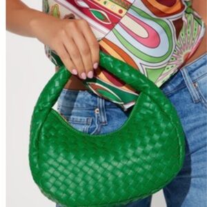 Fashion Nova Vibrant Green Hobo Bag
